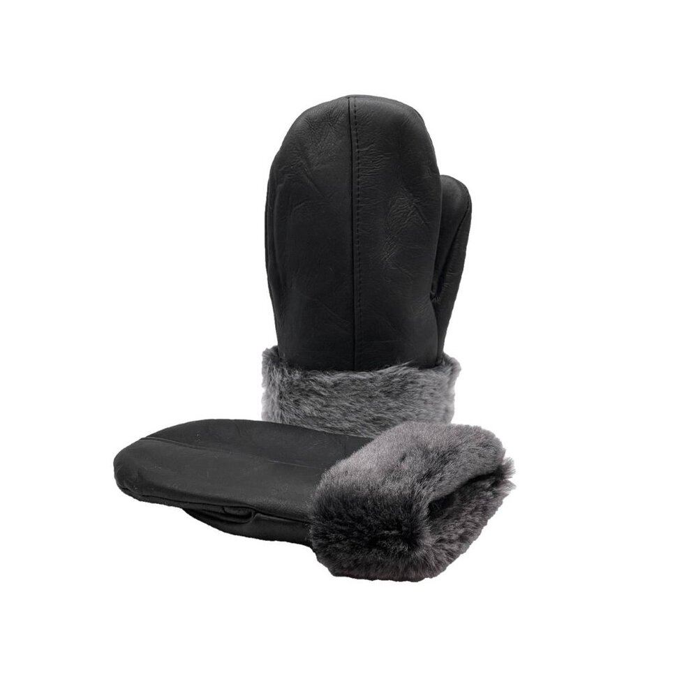 Shearling Sheepskin Leather Mittens – Unisex Winter Fur Mittens